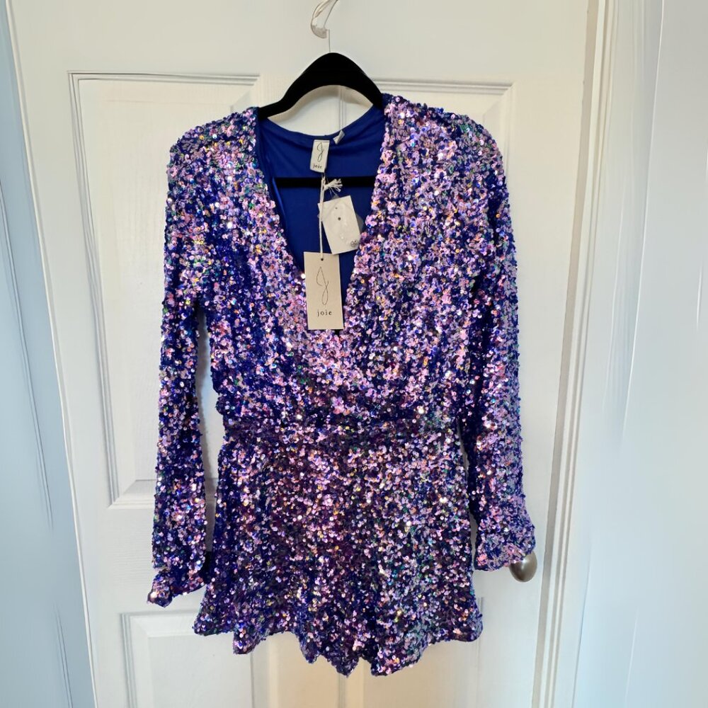 Lavender haze NWT Joie sequin purple romper Eras Tour